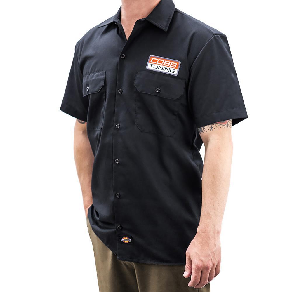 Cobb Tuning, Cobb Tuning Dickies Work Shirt w/Embroidered Patch (CO-DICKIES-PATCH-RED)