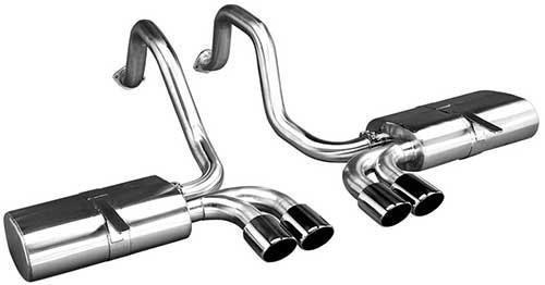 Corsa Exhaust, Corsa C5 Sport Axle-back Exhaust System - Black | 1997-2004 Chevy Corvette (14111BLK)