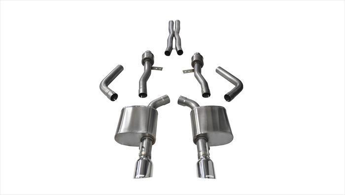 Corsa Exhaust, Corsa Performance Dual Rear Exit 2.75" Cat-Back Exhaust System | 2015+ Dodge Charger SRT/RT (14995)