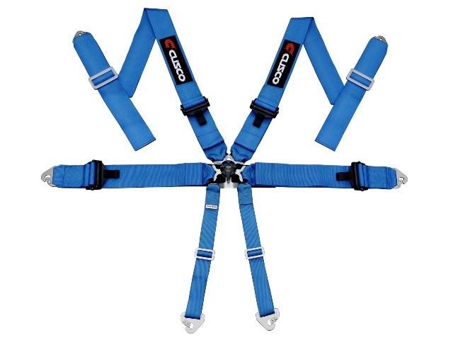 Cusco, Cusco 6 Point 3in width Racing Harnesses - Blue | Universal Fitment (00B-CRH-6BL)