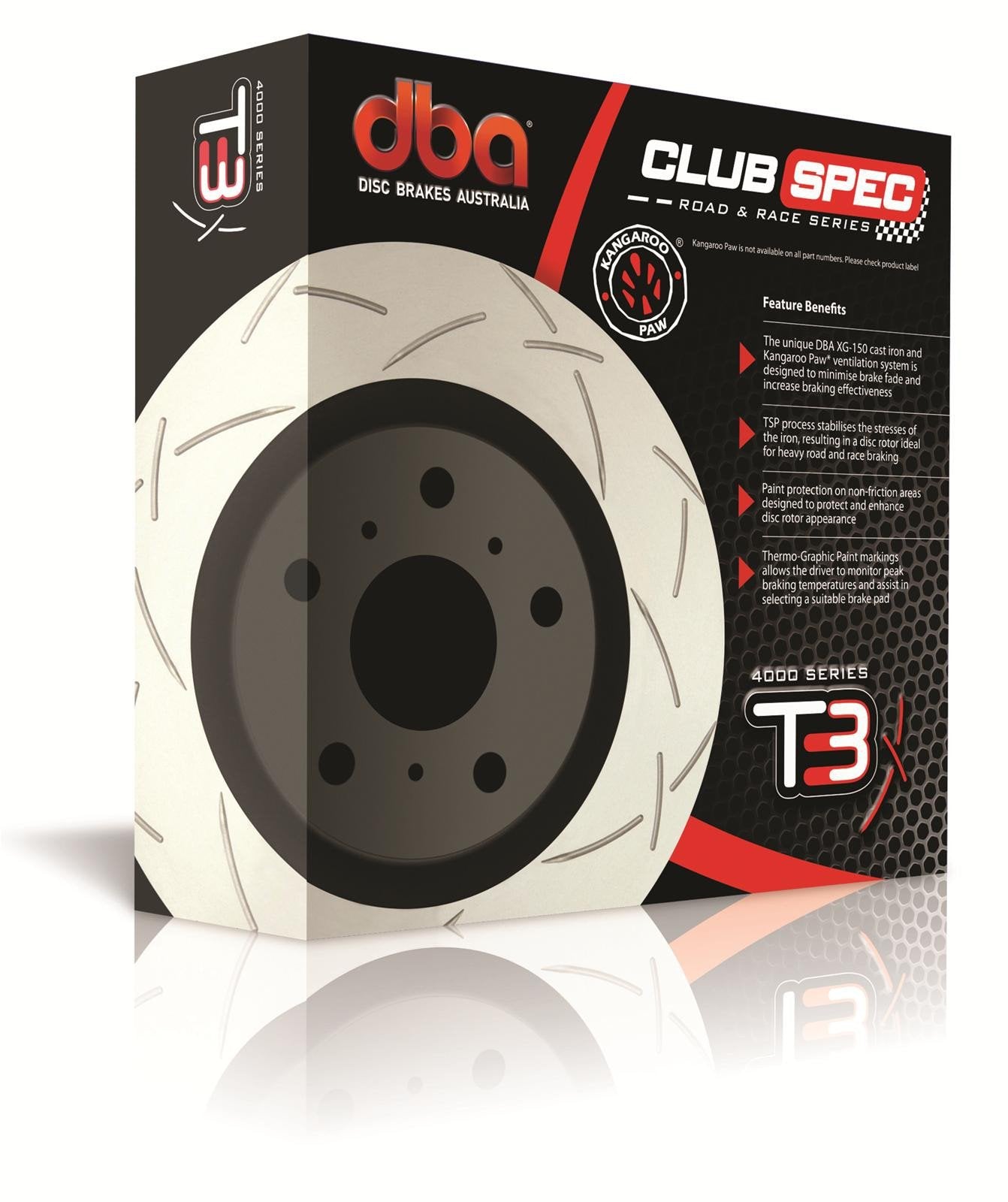 DBA (Disc Brakes Australia), DBA Club Spec 4000 T3 Brake Rotor | 2007-2013 Mazdaspeed 3 (42962S)