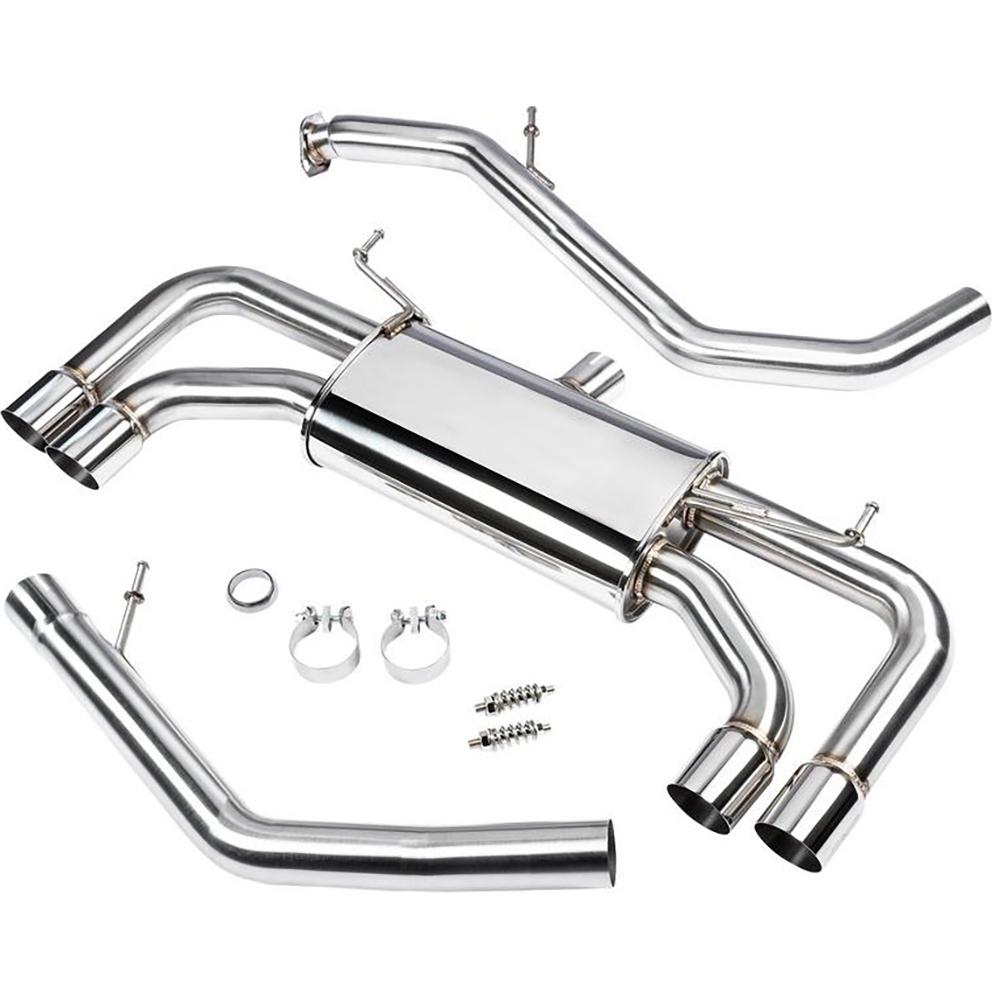 DC Sports, DC Sports Stainless Steel Exhaust System | 2019-2021 Toyota Corolla Hatchback 2.0L (SCS4610/BK)