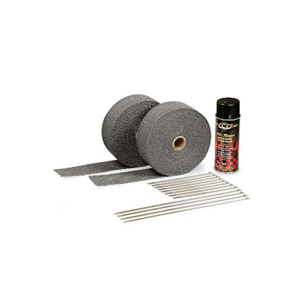 DEI, DEI Exhaust Wrap Installation Kit - Black Wrap w/ Black HT Silicone Coating (010110)