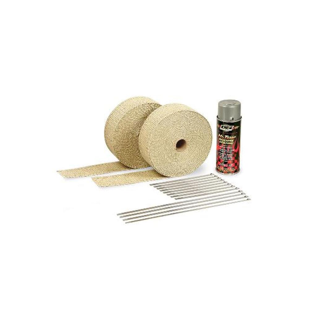 DEI, DEI Exhaust Wrap Installation Kit - Tan Wrap w/ Aluminum HT Silicone Coating (010112)