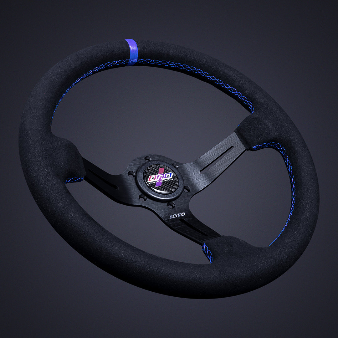 DND Performance Interior, DND 75mm Alcantara Race Steering Wheel (ARW-BK)