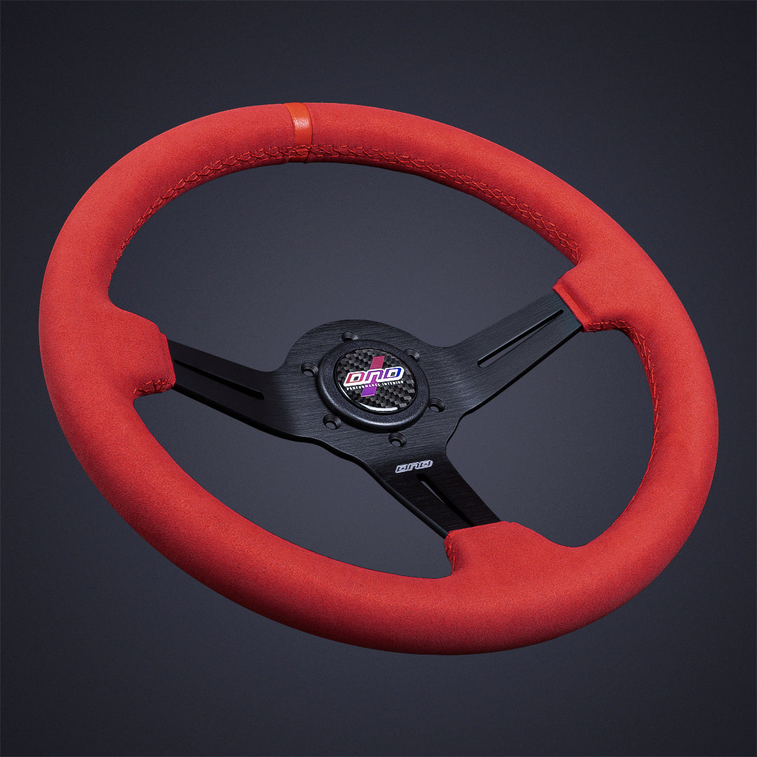 DND Performance Interior, DND Full Colored 50mm Alcantara Race Steering Wheel (FCAW-PR-50)