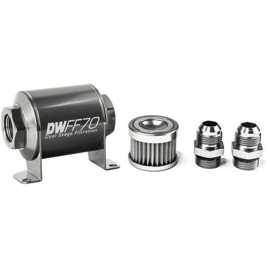 DeatschWerks, Deatschwerks Universal 70mm 10 Micron Fuel Filter Kit (8-03-070-010K-10/-38/-516/-6/-8)