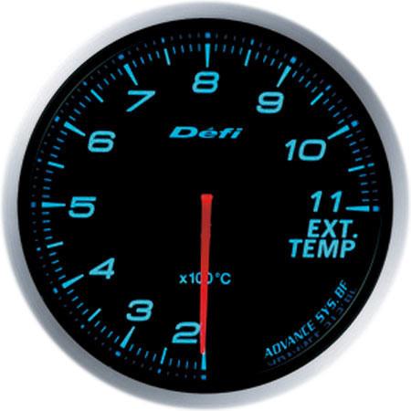 Defi, Defi 60mm Exhaust Temperature Gauge w/ Black Face (DF10603)