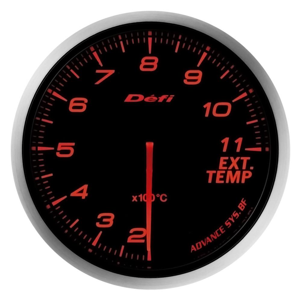 Defi, Defi Advance BF JDM Series Link Meter Gauge 60mm Exhaust Temperature with Red Lighting (200-1100 C) (DF10602)