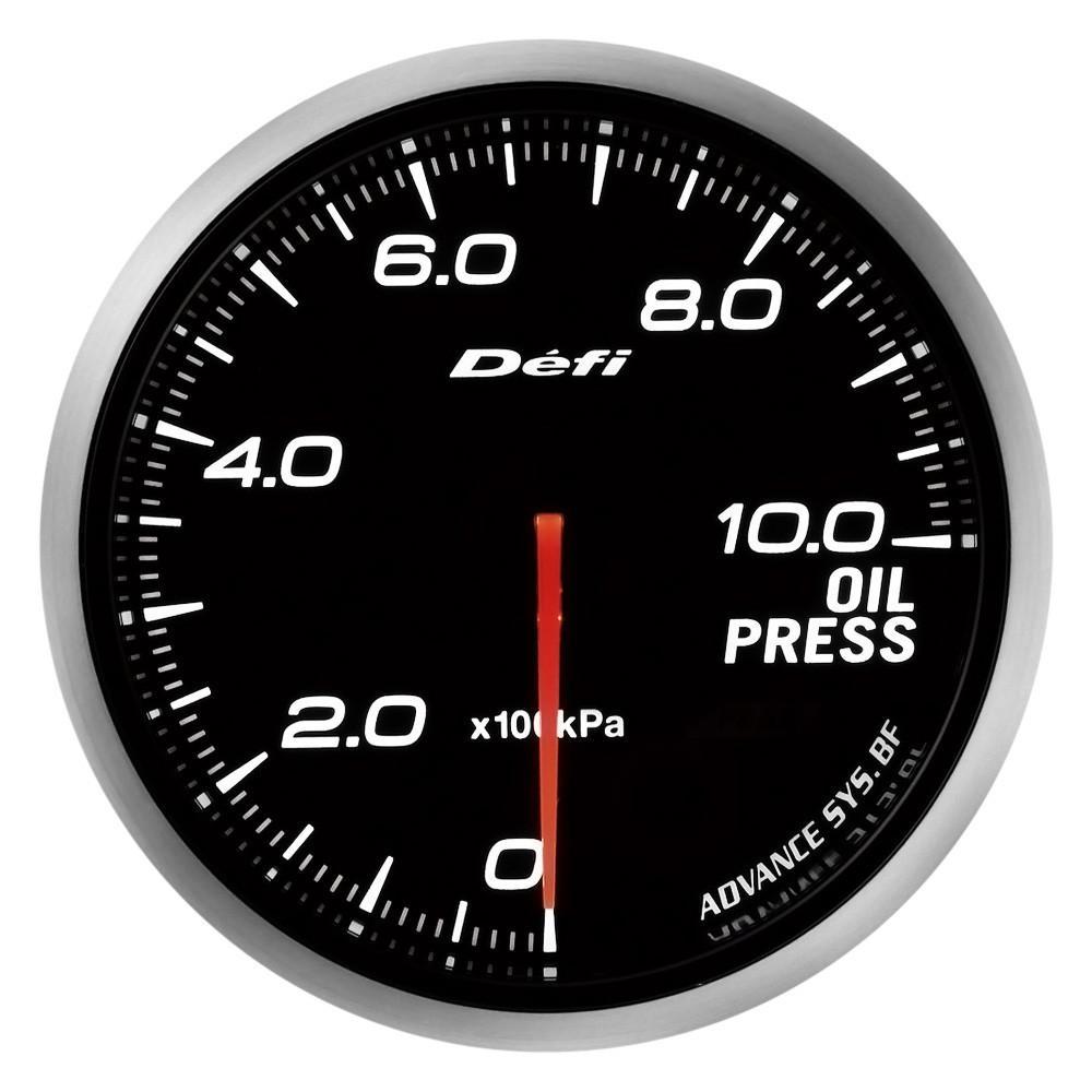 Defi, Defi Advance BF JDM Series Link Meter Gauge 60mm Oil Pressure with White Lighting (0kPa to 1000kPa) (DF10201)