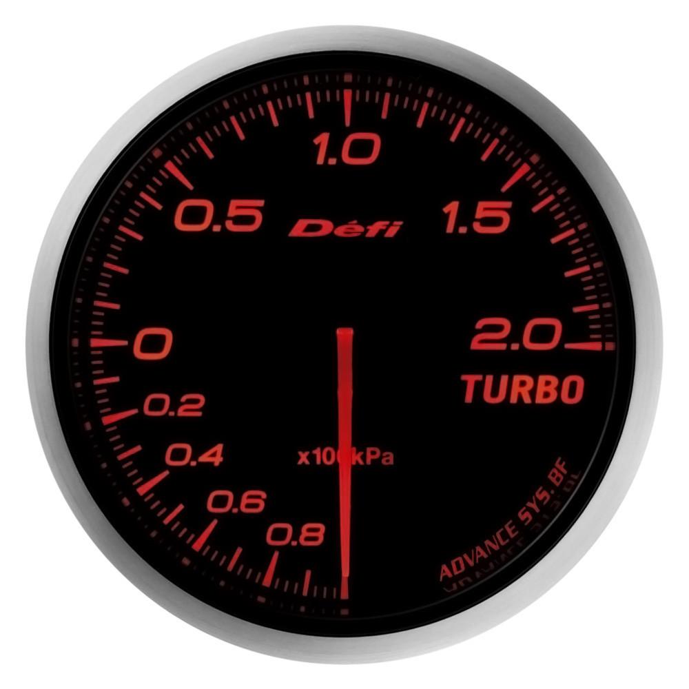 Defi, Defi Advance BF JDM Series Link Meter Gauge 60mm Turbo with Red Lighting (-100kPa to +200kPa) (DF09902)