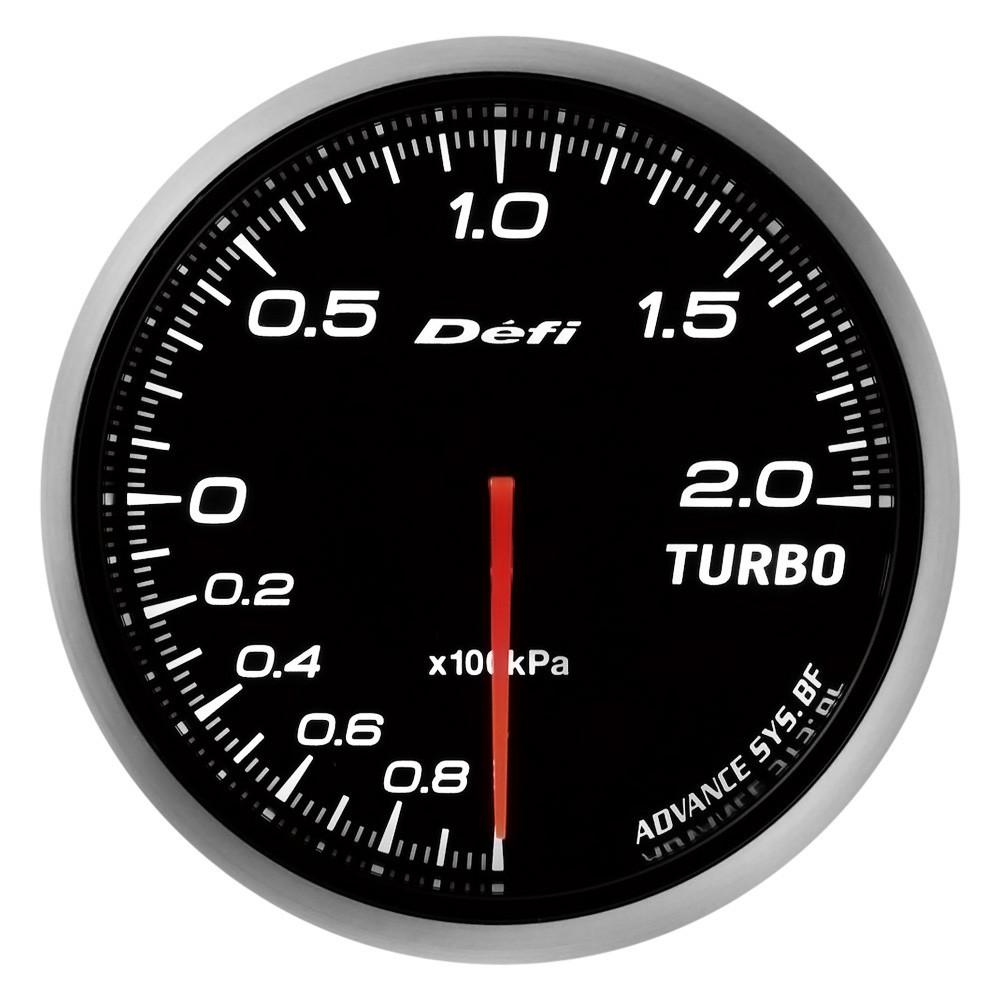 Defi, Defi Advance BF JDM Series Link Meter Gauge 60mm Turbo with White Lighting (-100kPa to +200kPa) (DF09901)