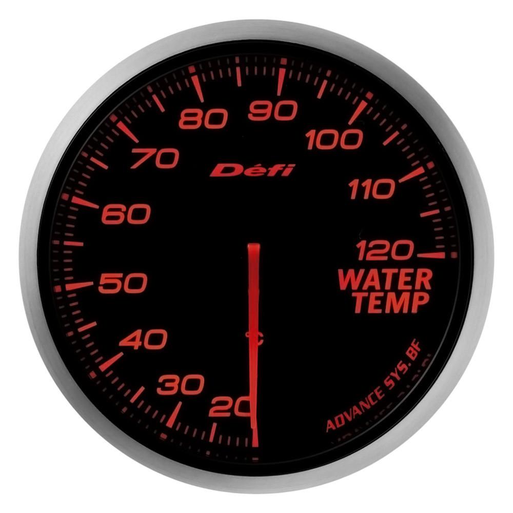 Defi, Defi Advance BF JDM Series Link Meter Gauge 60mm Water Temperature with Red Lighting (20 to 120 deg C) (DF10502)